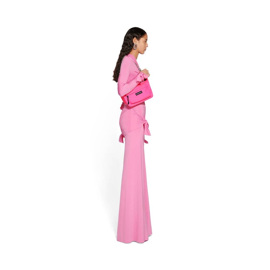 Women's Knot Gown in Pink - 3