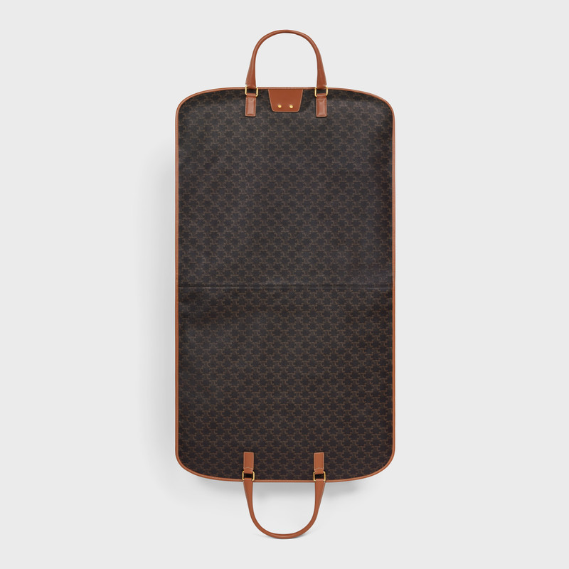 Garment Bag in Triomphe Canvas and Calfskin 5