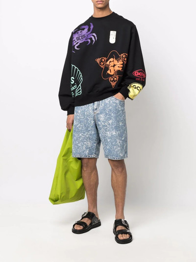 GCDS graphic print sweatshirt outlook