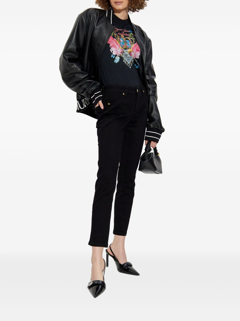 VERSACE JEANS COUTURE butterfly crown-print T-shirt outlook