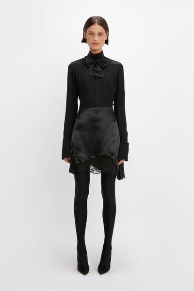 Victoria Beckham Lace Detail Mini Skirt in Black outlook