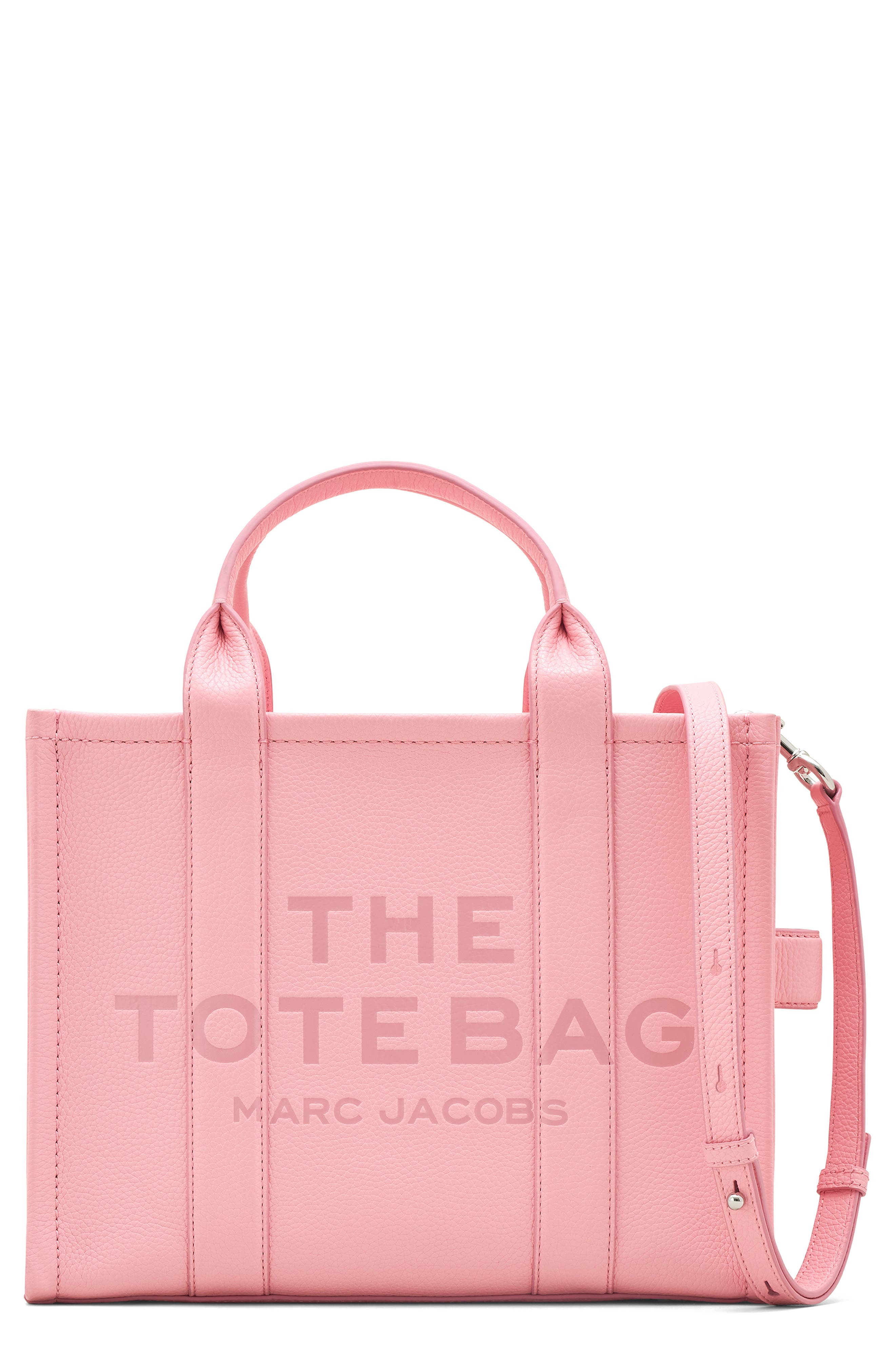 Marc Jacobs The Leather Medium Tote Bag in Ribbon Pink at Nordstrom - 1