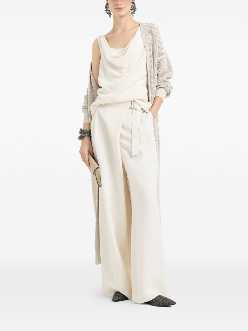 Brunello Cucinelli long-sleeve coat outlook