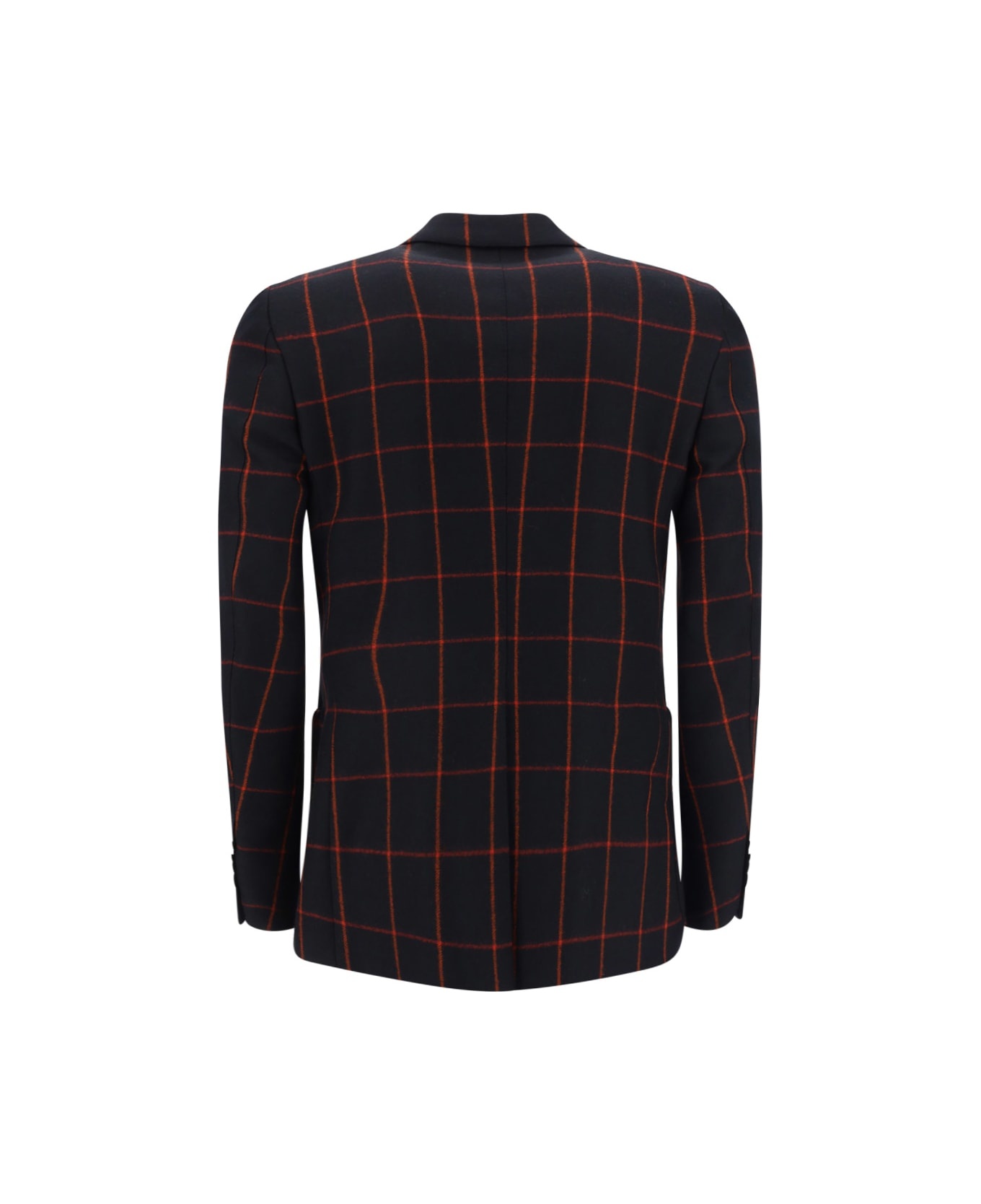 Wool Checked Blazer - 2