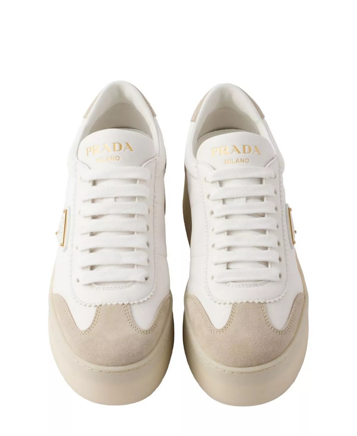 Women's Downtown Bold Nappa Leather and Suede Sneakers - 3