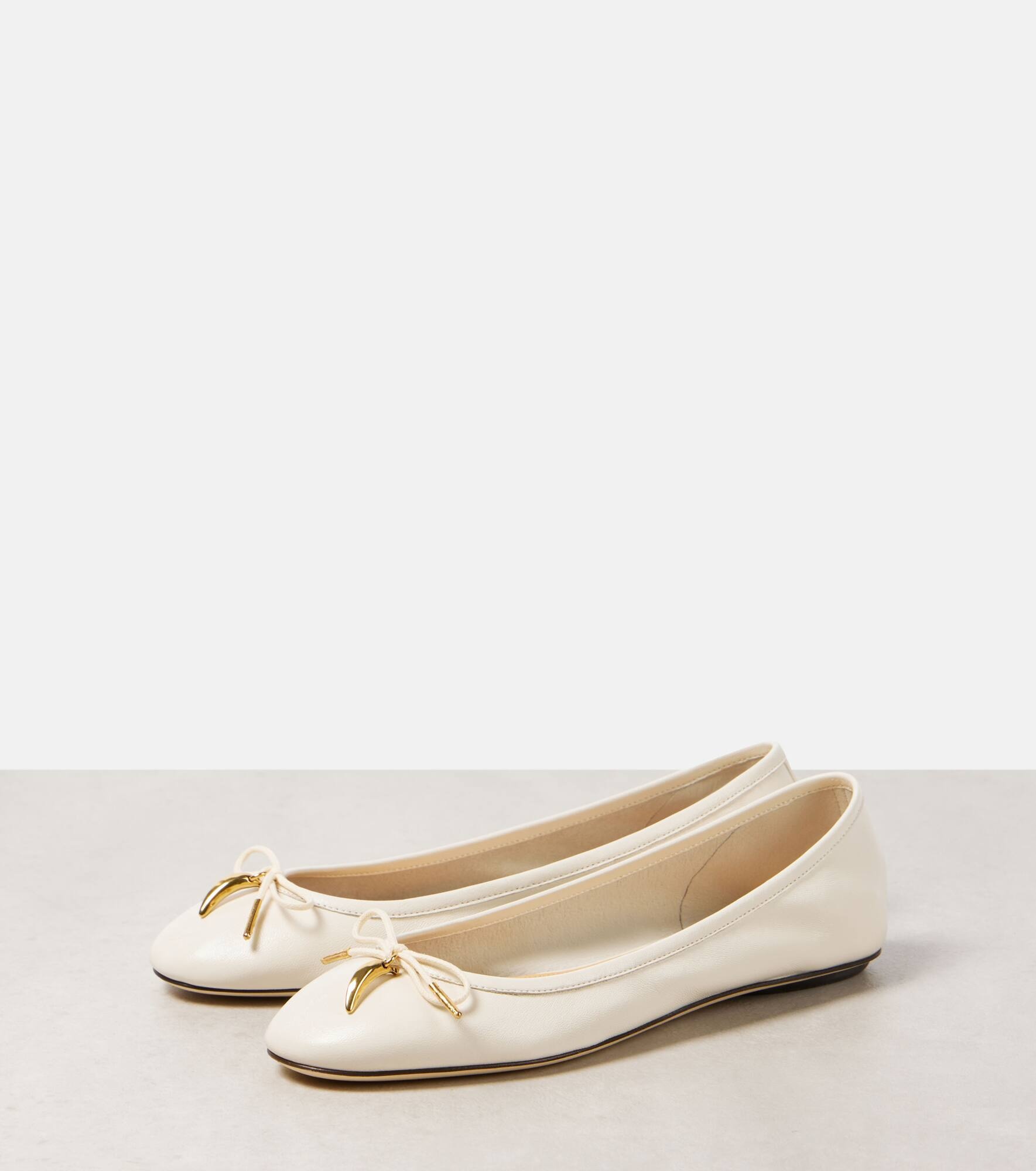 Iris leather ballet flats - 4