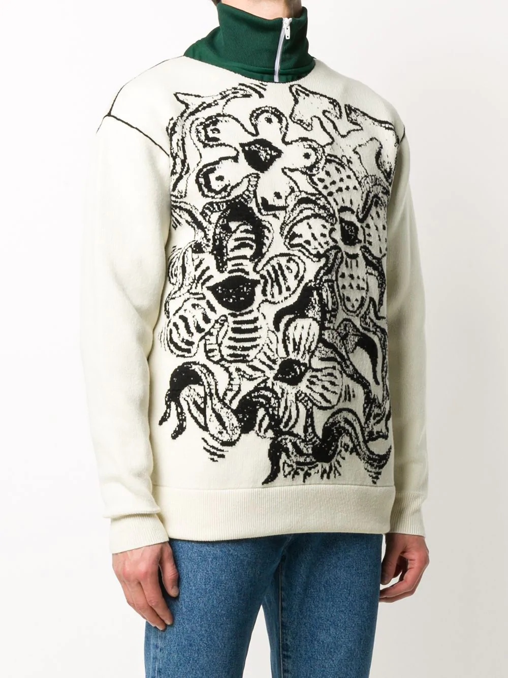 Flowers crew-neck jumper - 3