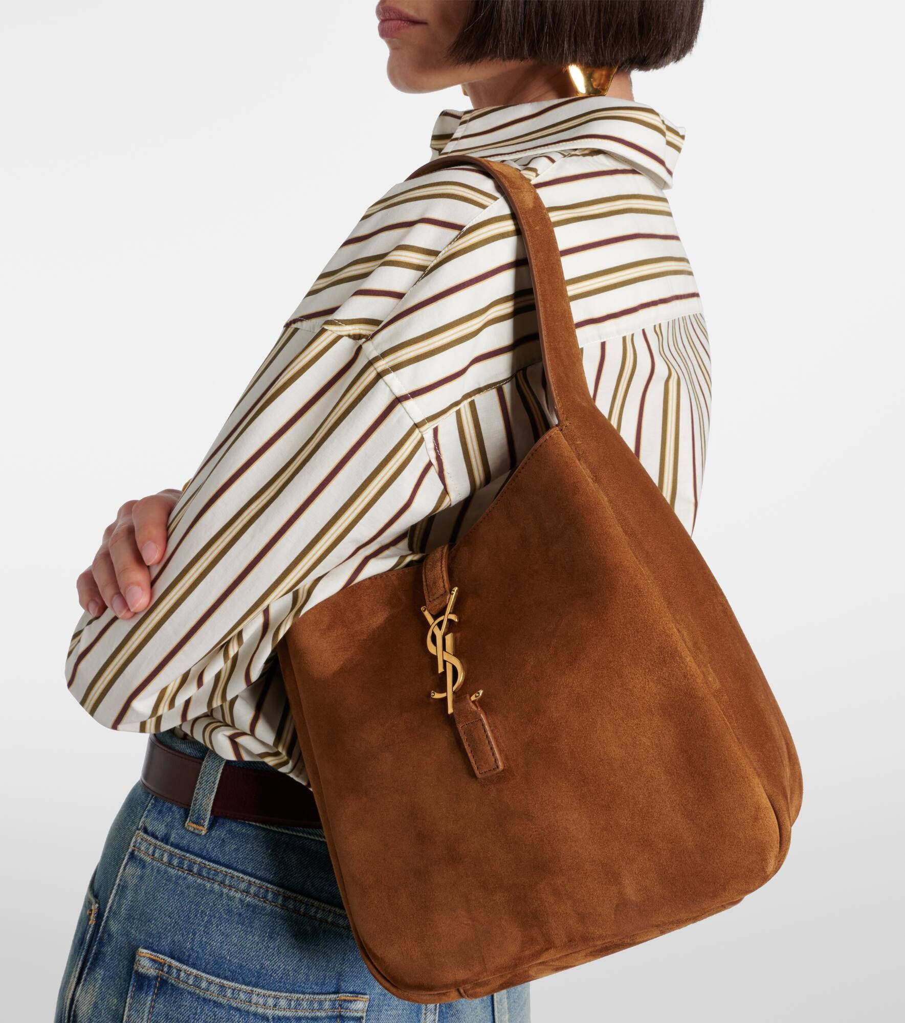 Le 5 à 7 Supple Small suede shoulder bag - 2
