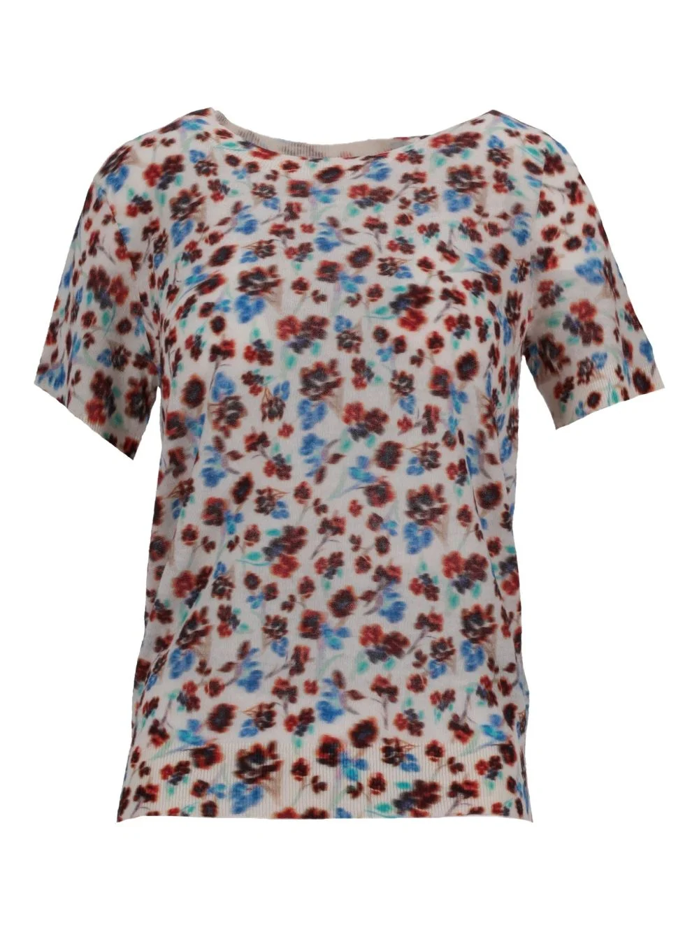 floral-pattern T-shirt - 1