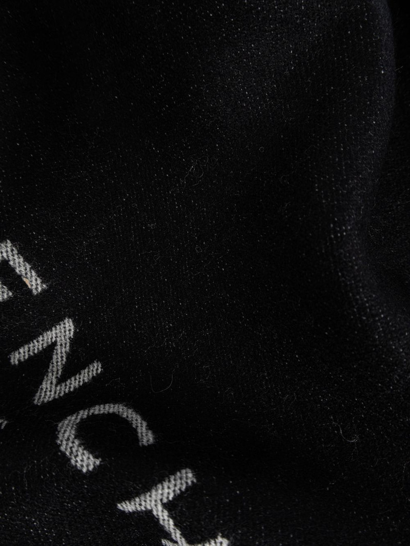 Givenchy logo fringed scarf outlook