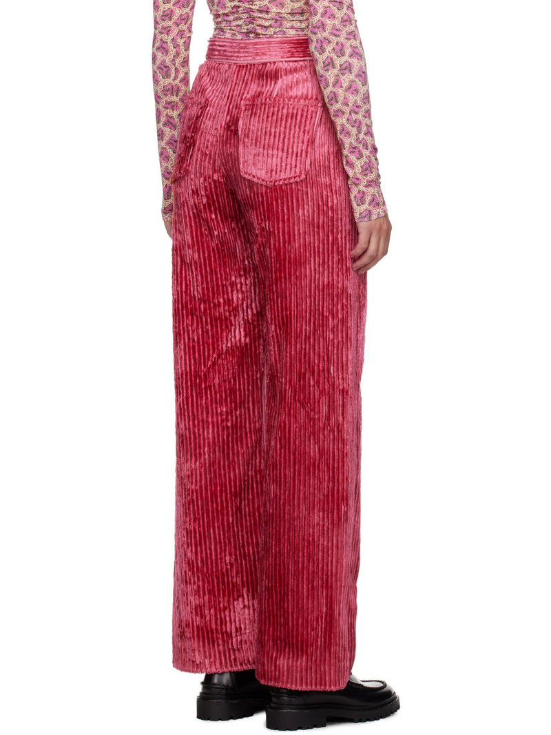 high-waist straight-leg corduroy 바지 3