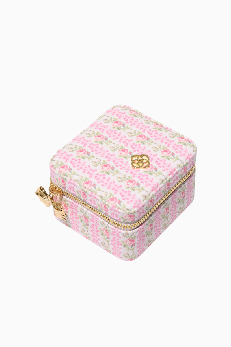 Kendra Scott x LoveShackFancy Pink Small Zip Jewelry Case 1