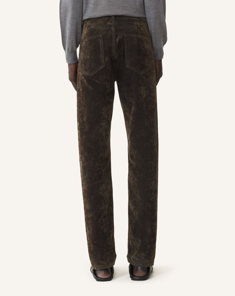 STRAIGHT-LEG TROUSERS IN VELVET DENIM 4