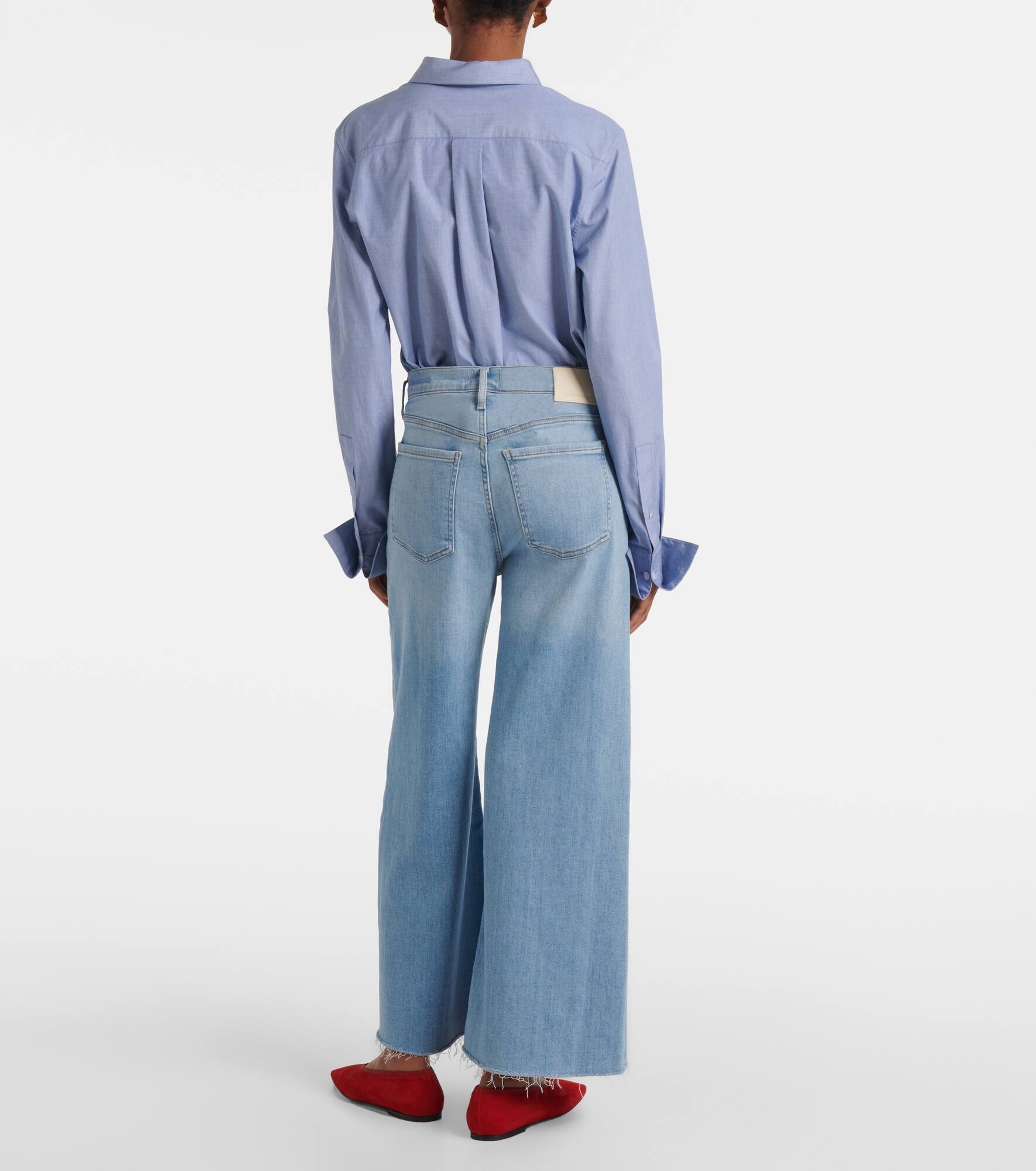 Lyra cropped wide-leg jeans - 3