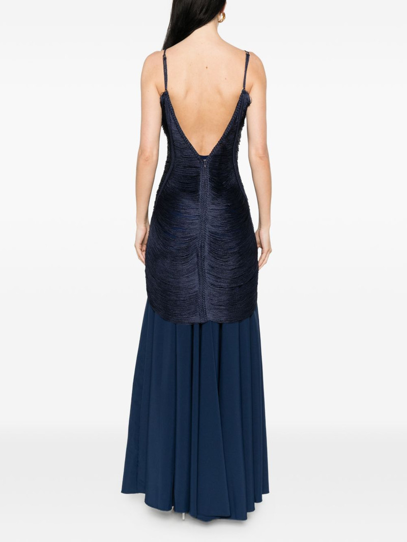 Nostalgia V-neck maxi dress 4