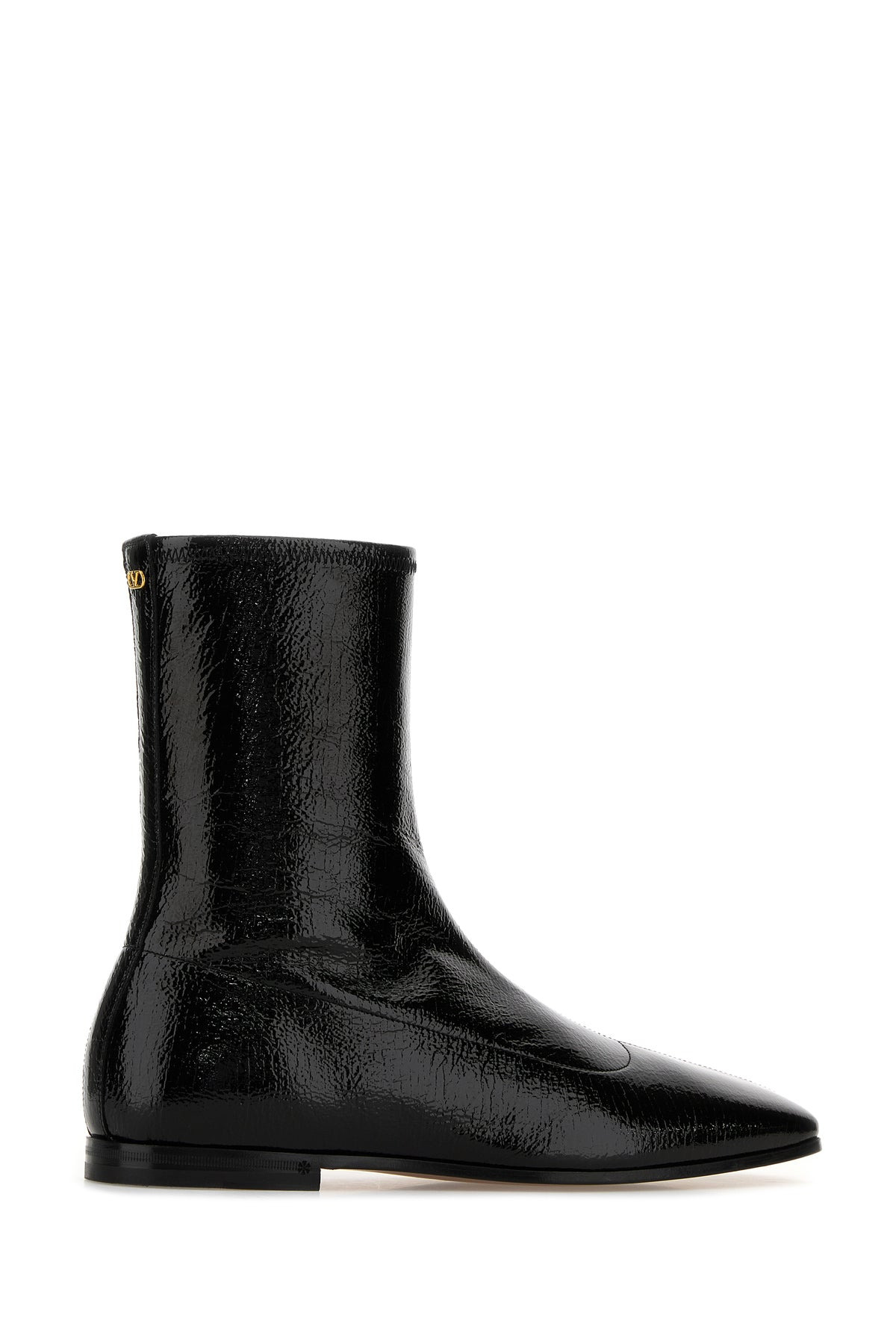 Black leather VLogo Signature boots - 3