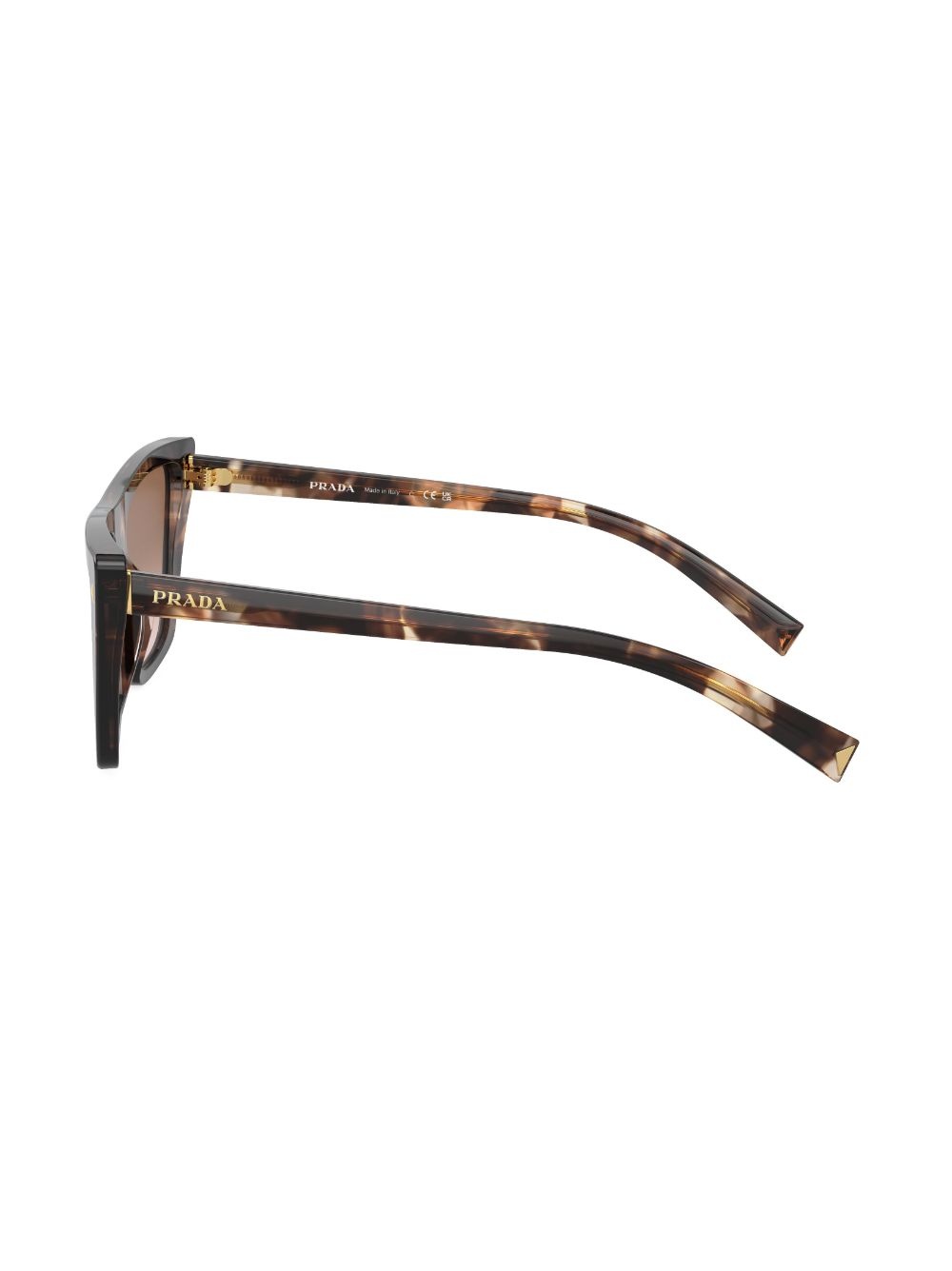 square-frame tortoiseshell-effect sunglasses - 3