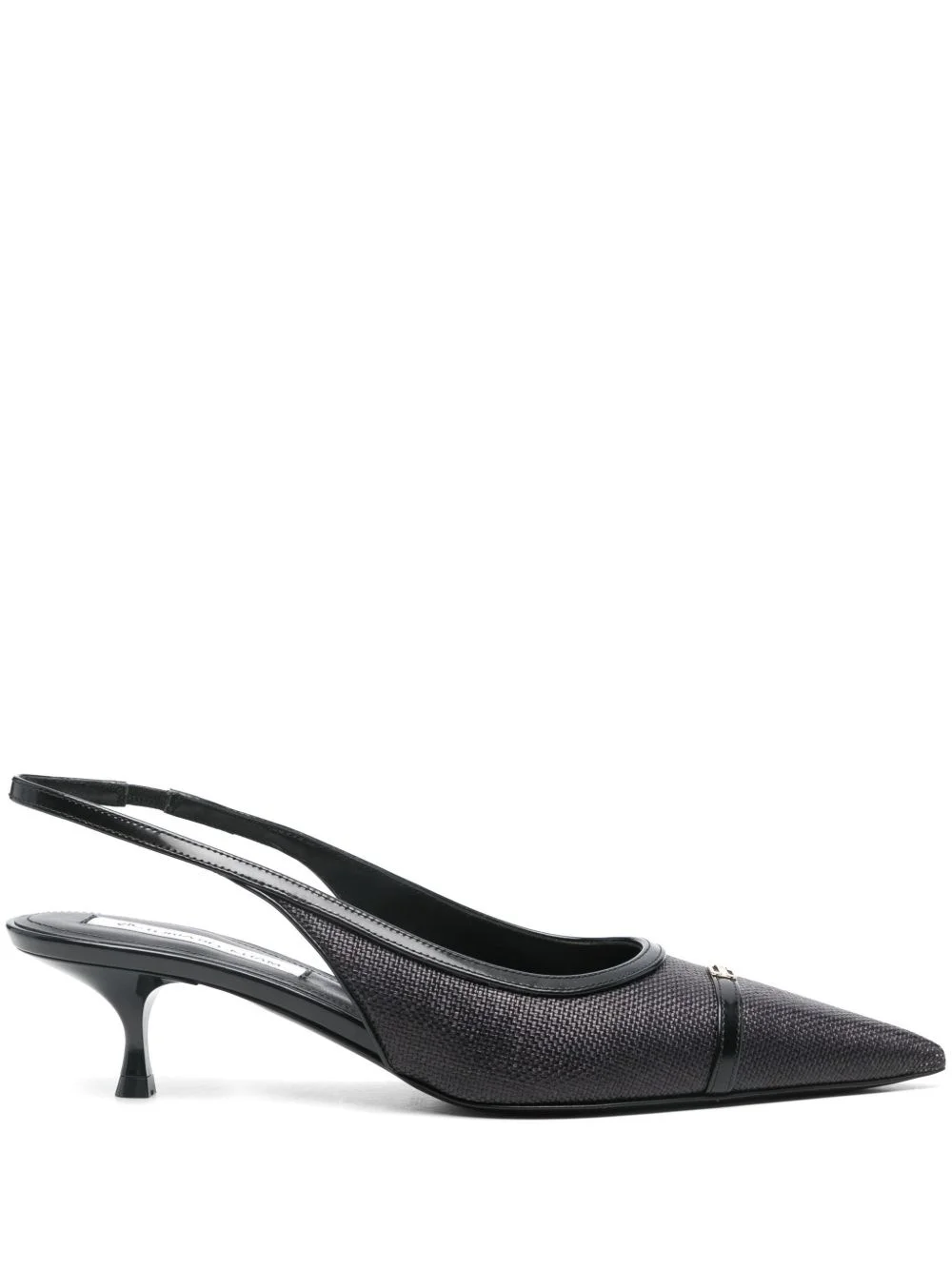 50mm canvas slingback pumps - 1