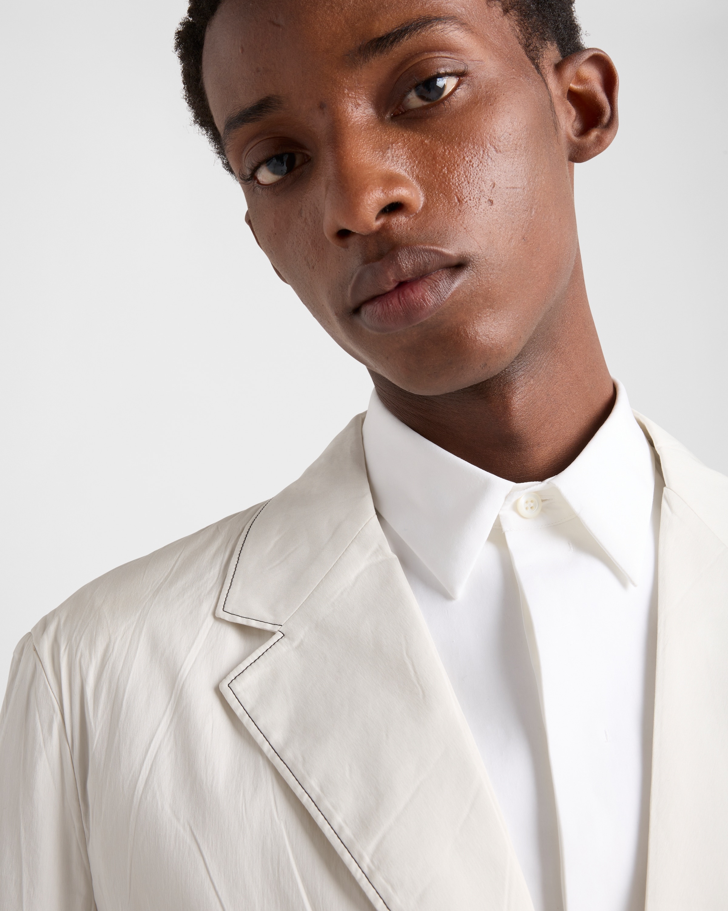 Single-breasted cotton jacket - 3