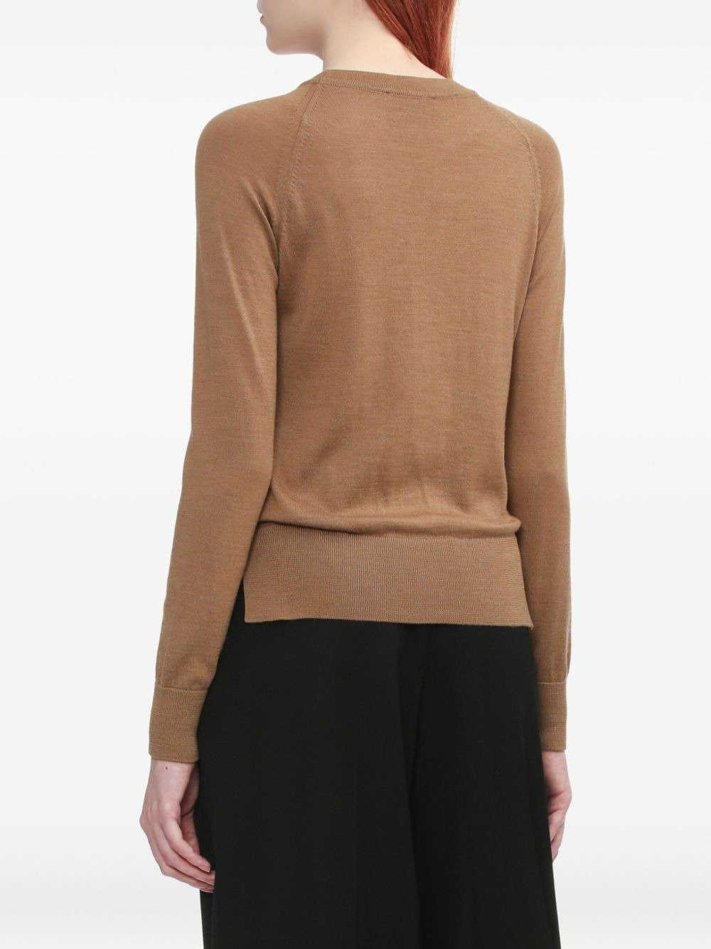 embellished raglan-sleeve sweater - 3