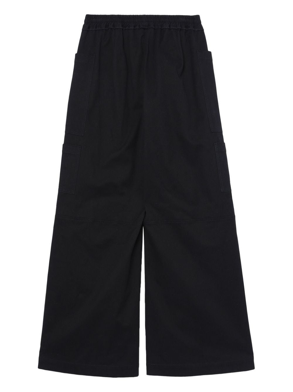 wide-leg cotton trousers - 6
