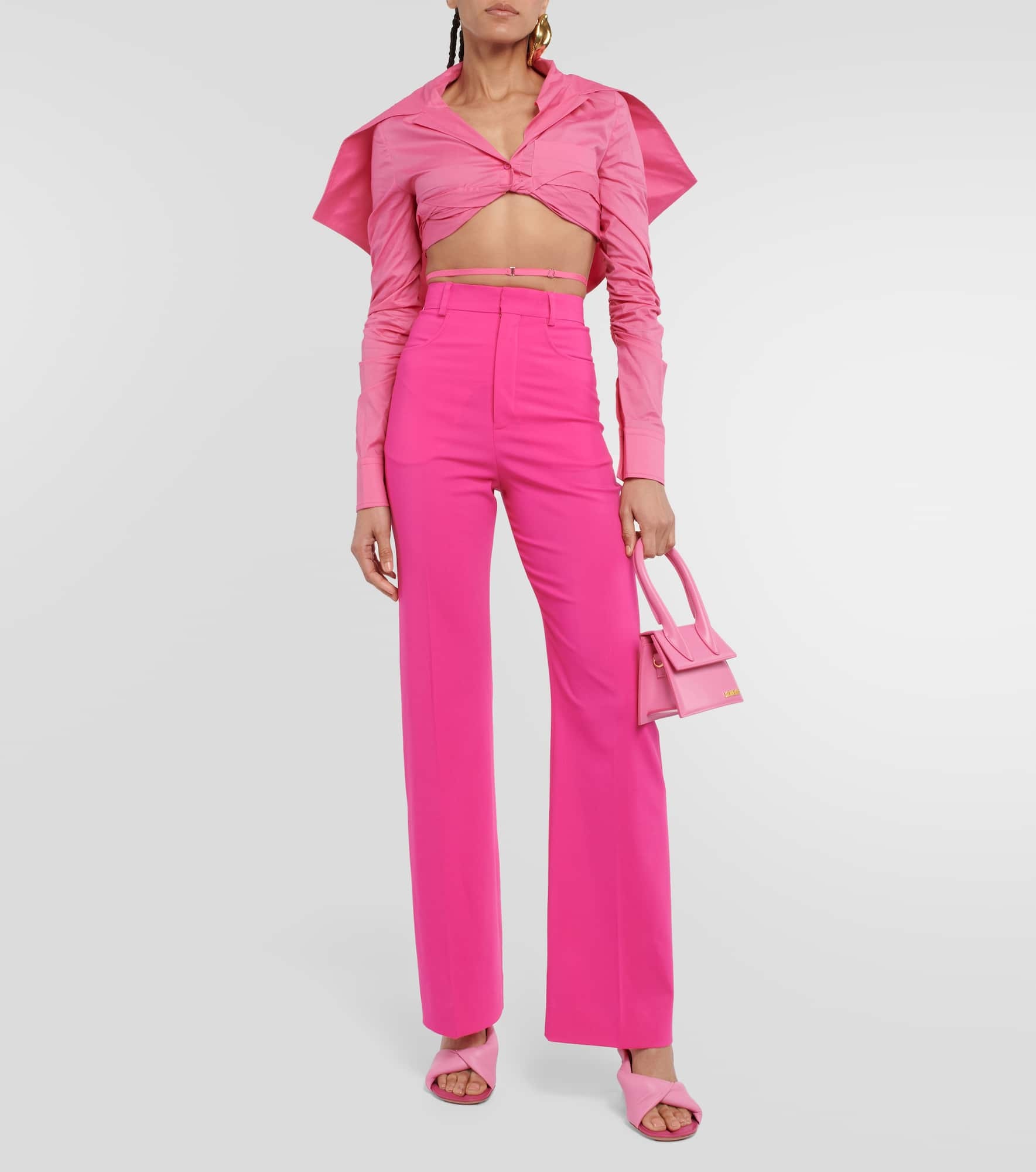 La Chemise Meio cotton cropped shirt - 2