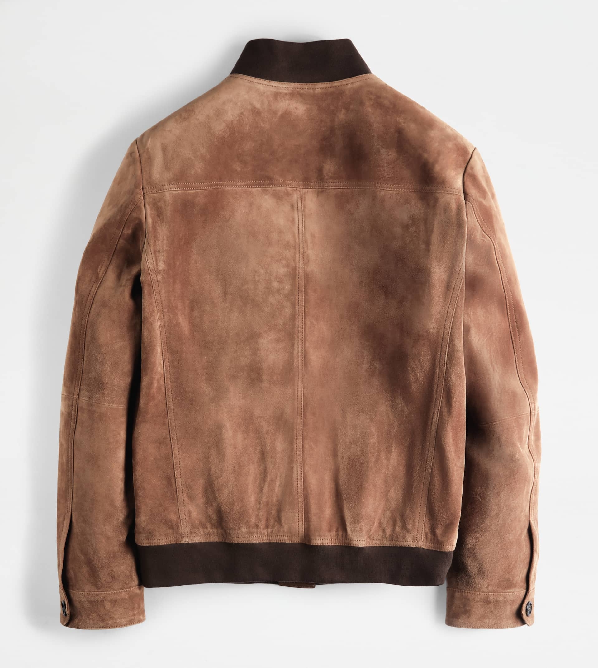 BOMBER JACKET IN SUEDE - BROWN - 8