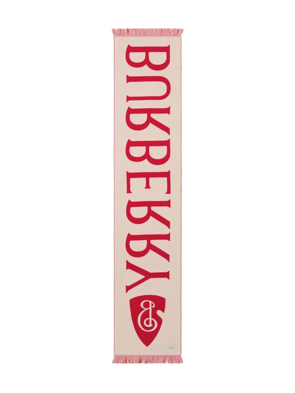 logo-jacquard scarf - 2