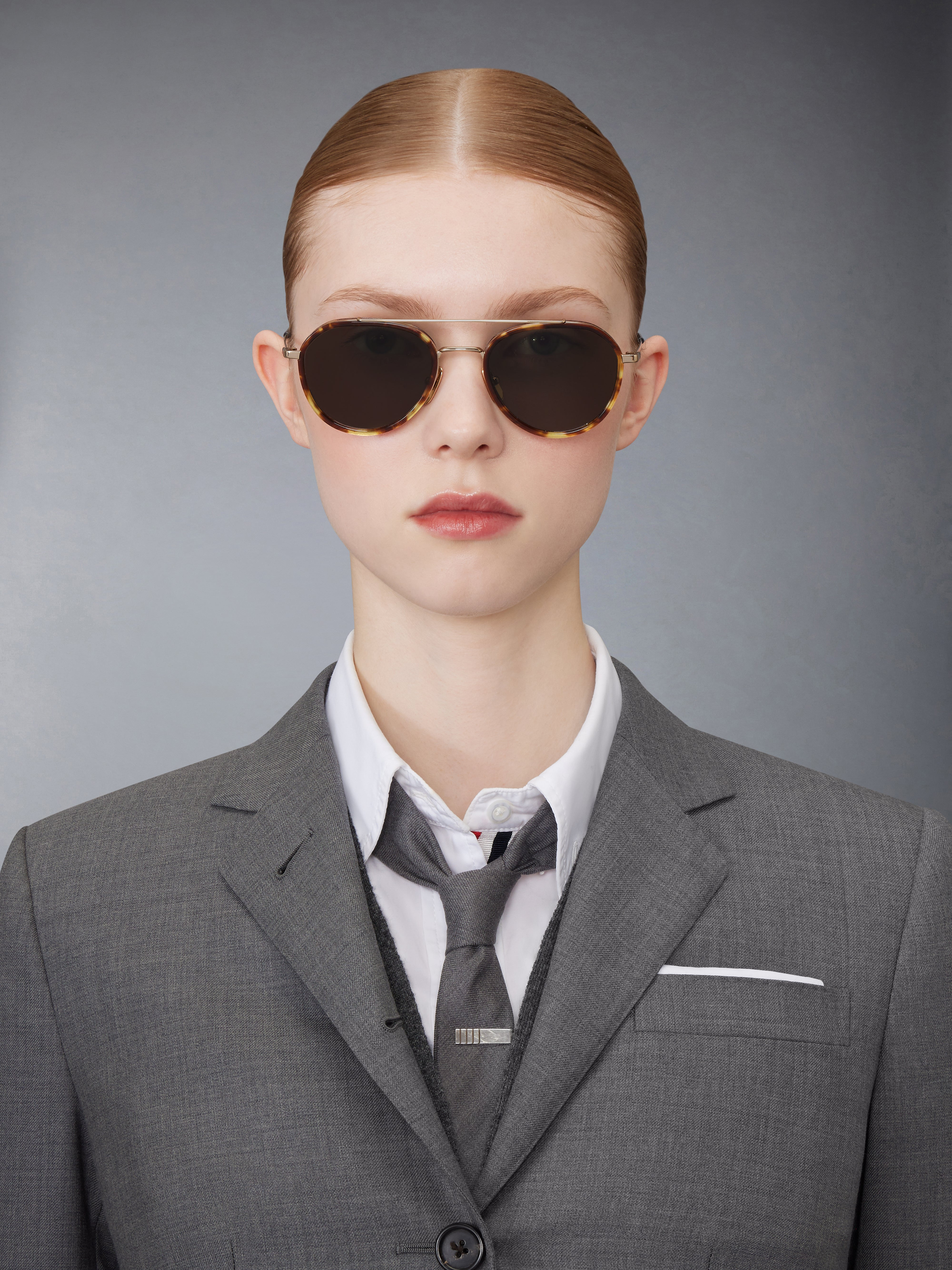 Acetate And Titanium Aviator Sunglasses - 3