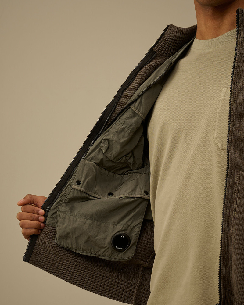 Cotton Mixed Zipped Cardigan 11