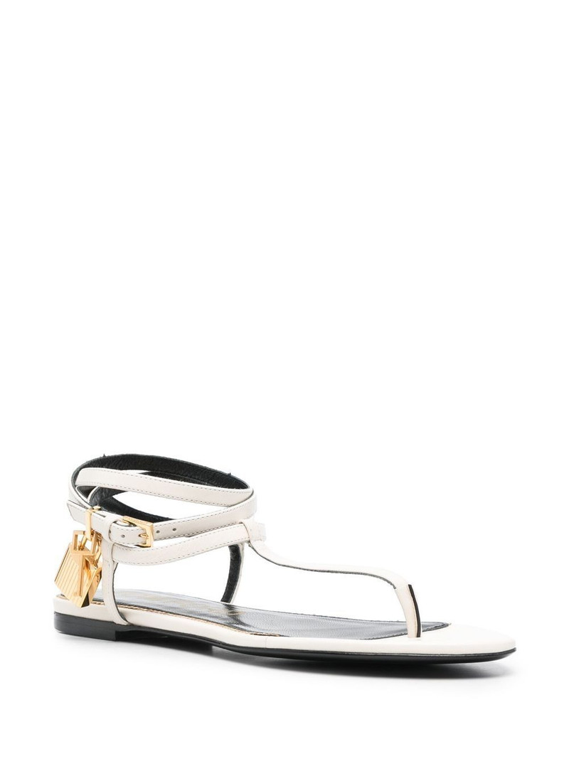 TOM FORD Padlock flat sandals outlook