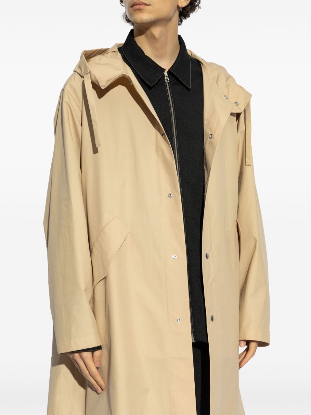 logo-print raincoat - 3