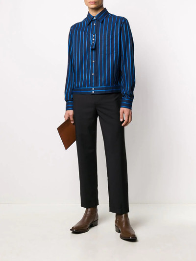 Lanvin striped shirt jacket outlook