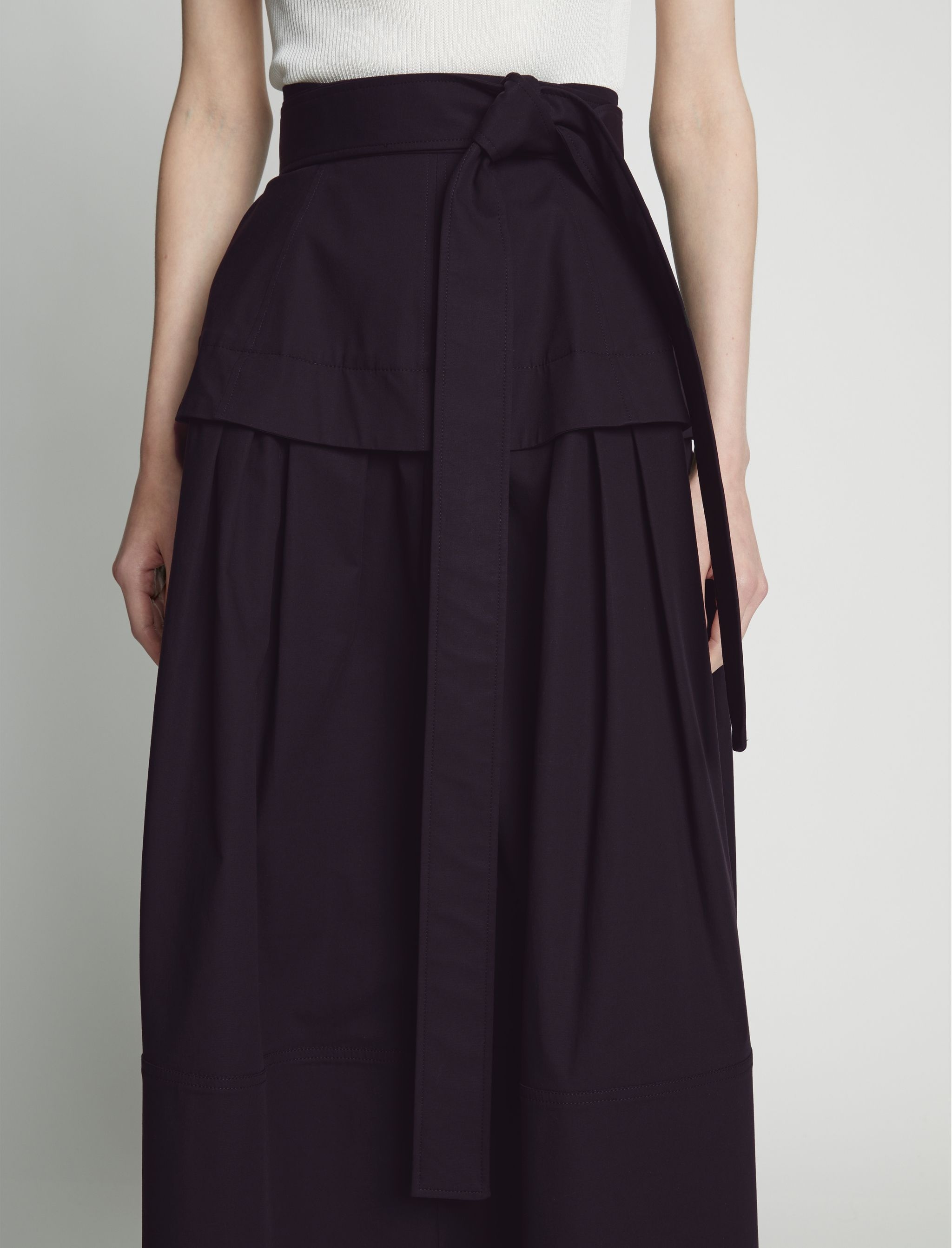 Poplin Belted Skirt - 5