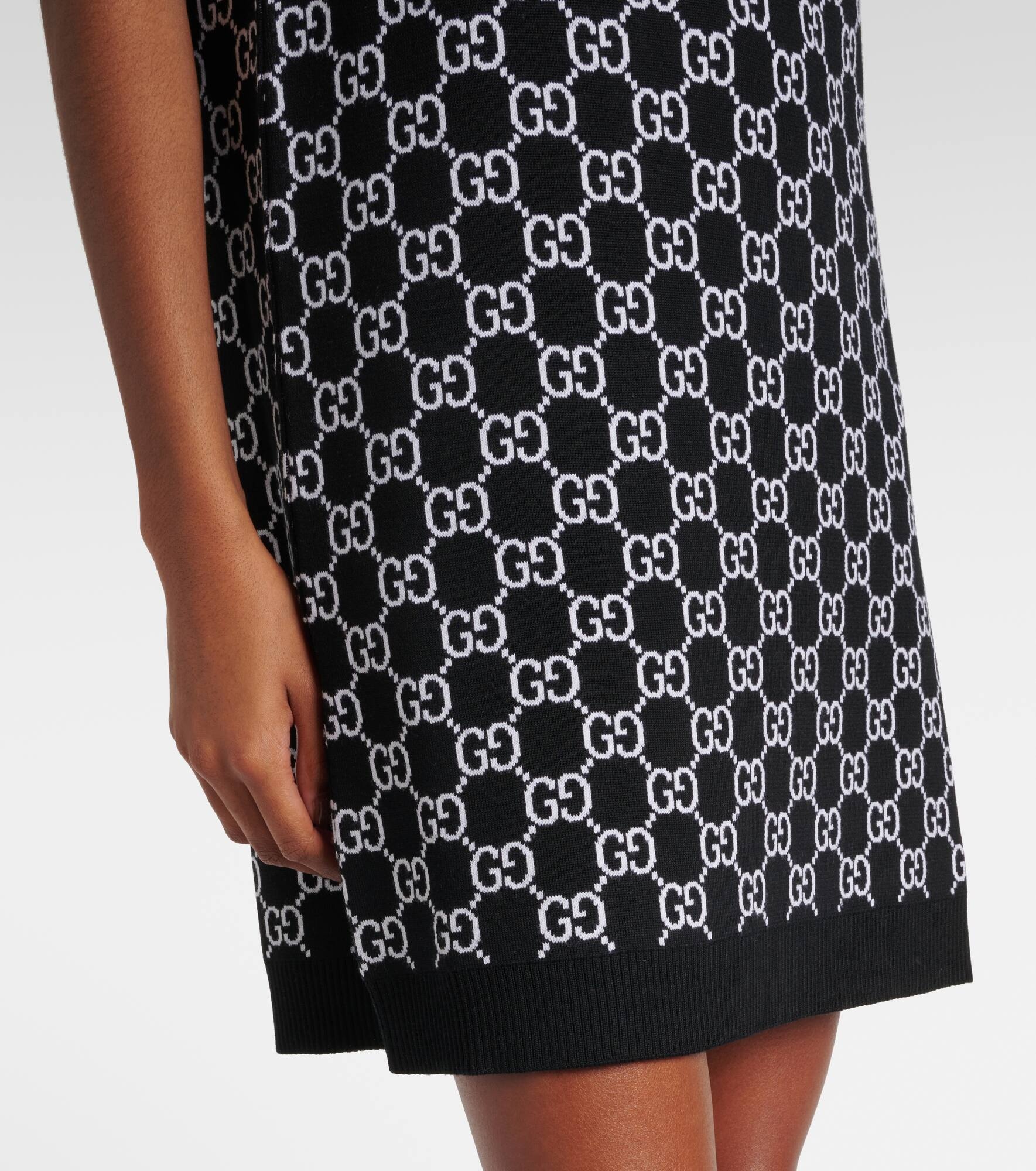 GG wool-blend jacquard minidress - 5