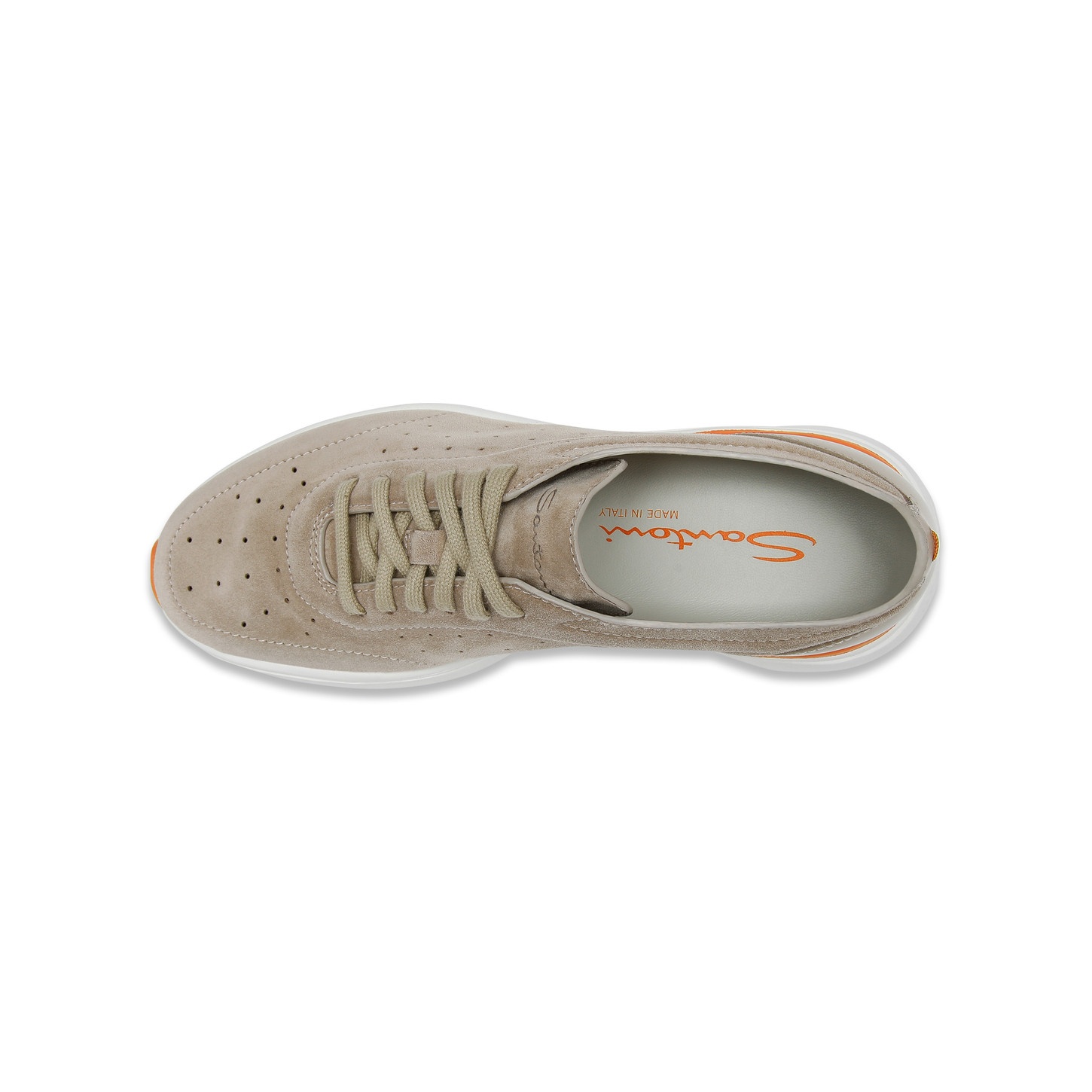 Women's beige suede Bounce sneaker - 5