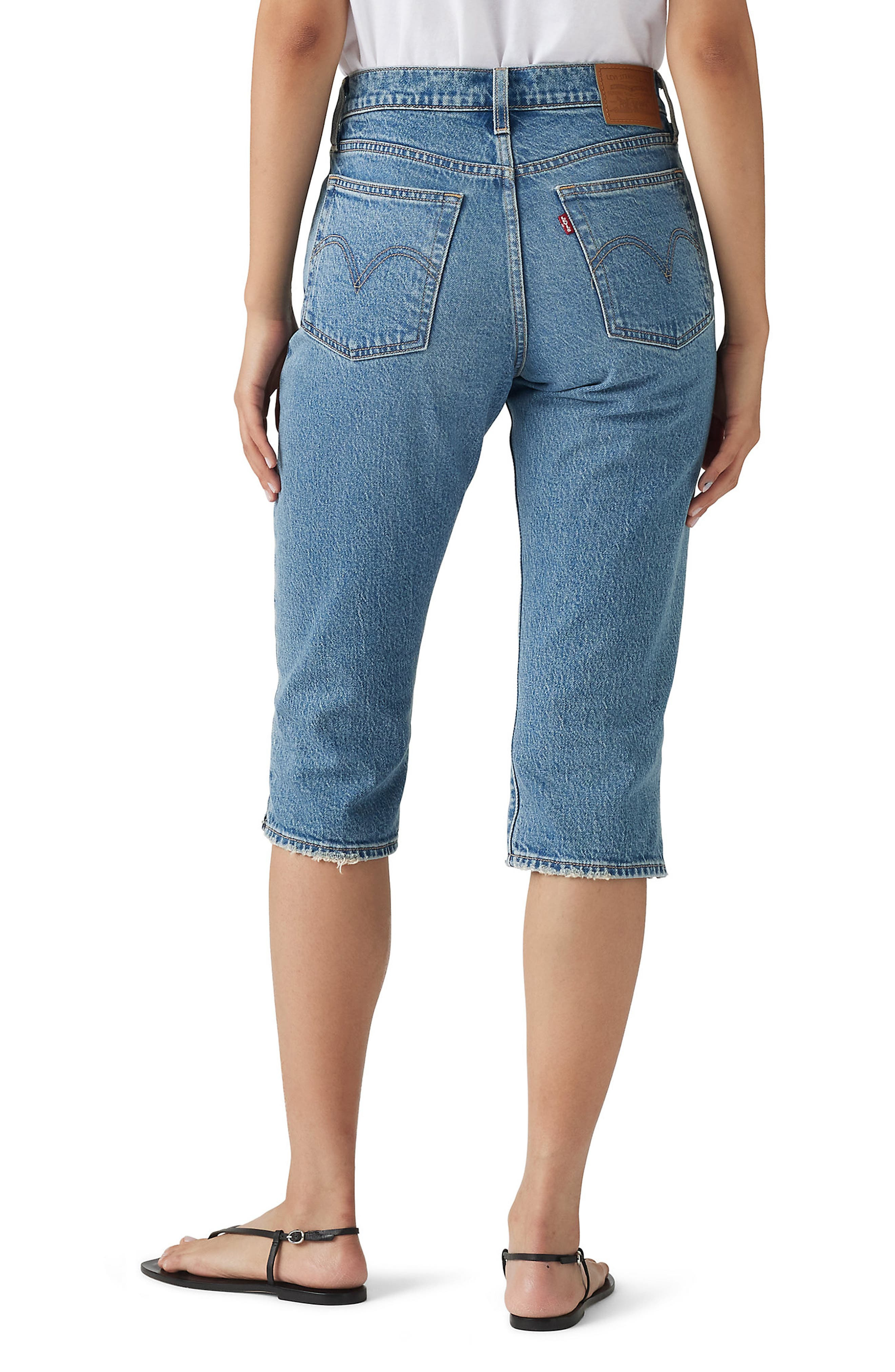 levi's Wedgie High Waist Capri Jeans in Next Saturday No Crease at Nordstrom - 2
