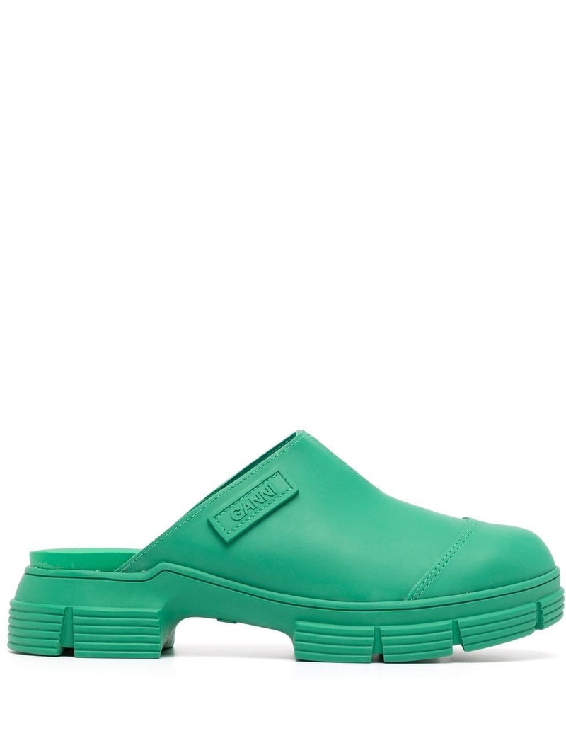GANNI City chunky-sole mules outlook