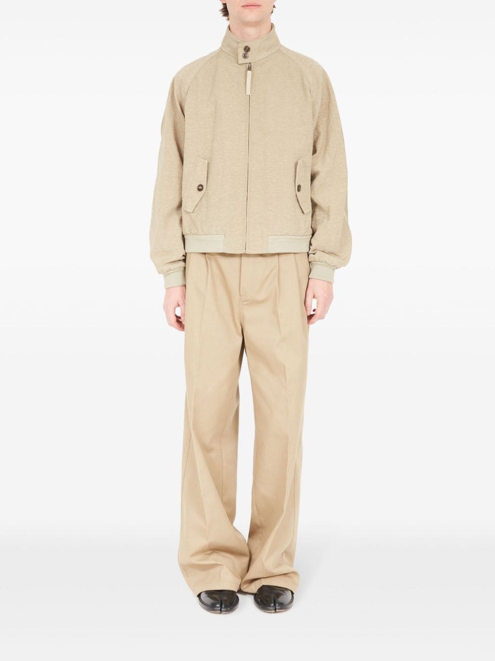 lightweight canvas zipped jacket - 2