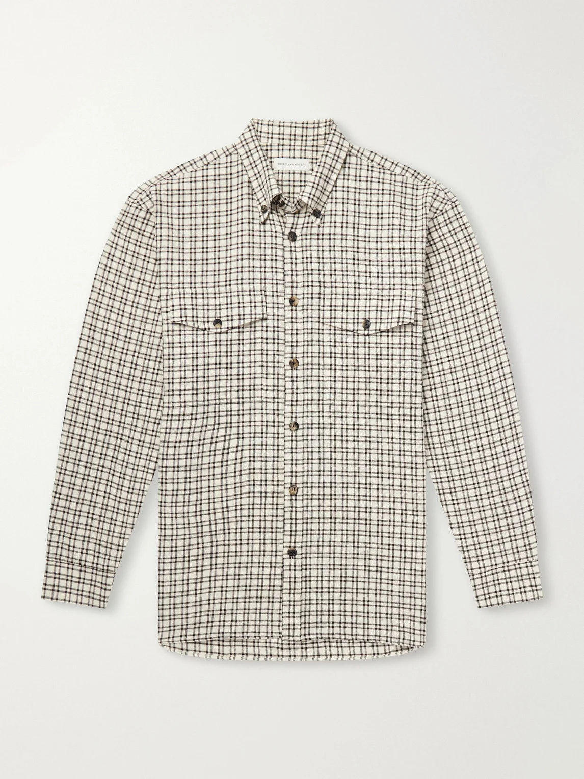 Cromo Checked Cotton-Blend Flannel Shirt - 1