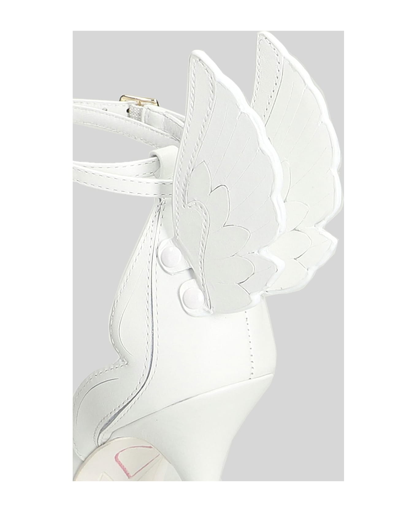 Cherub Sandals In White Leather - 5