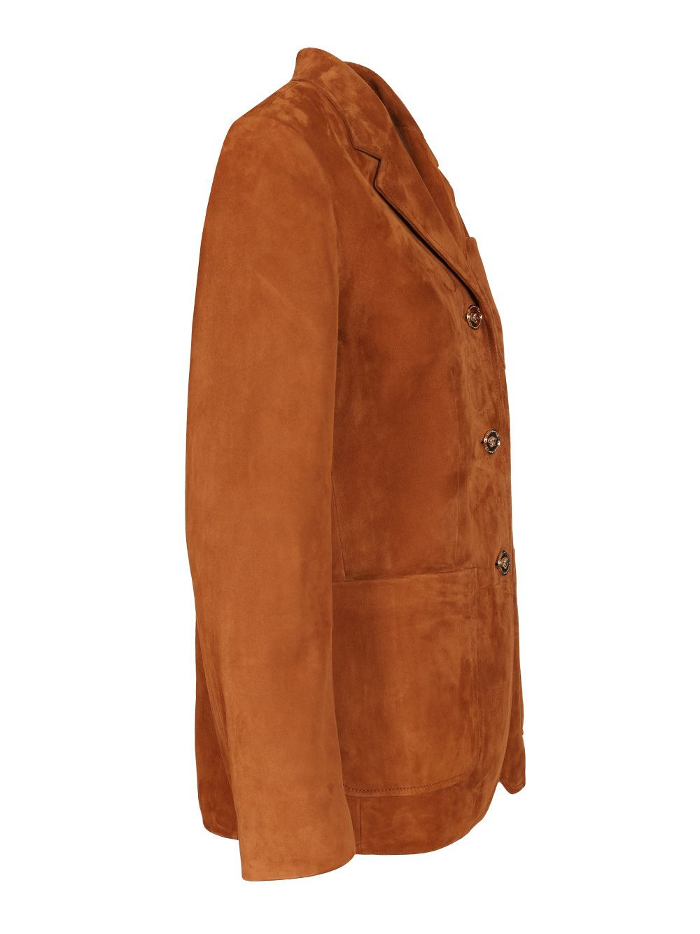 Suede Jacket Leather Jackets Brown - 3