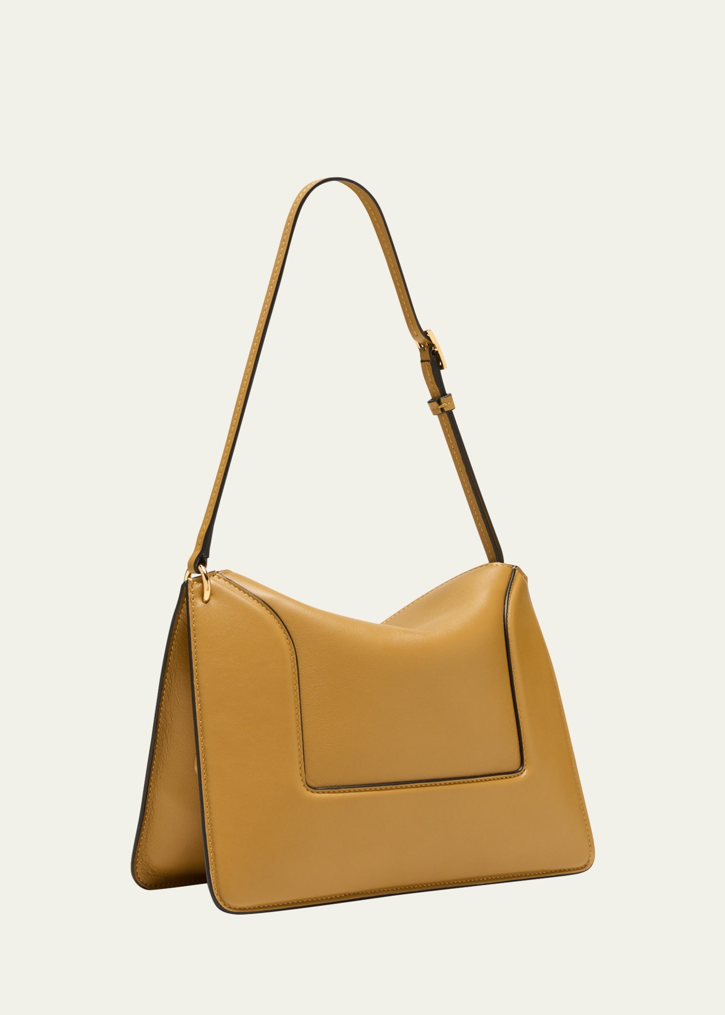 Penelope Fold-Over Flap Leather Shoulder Bag - 3