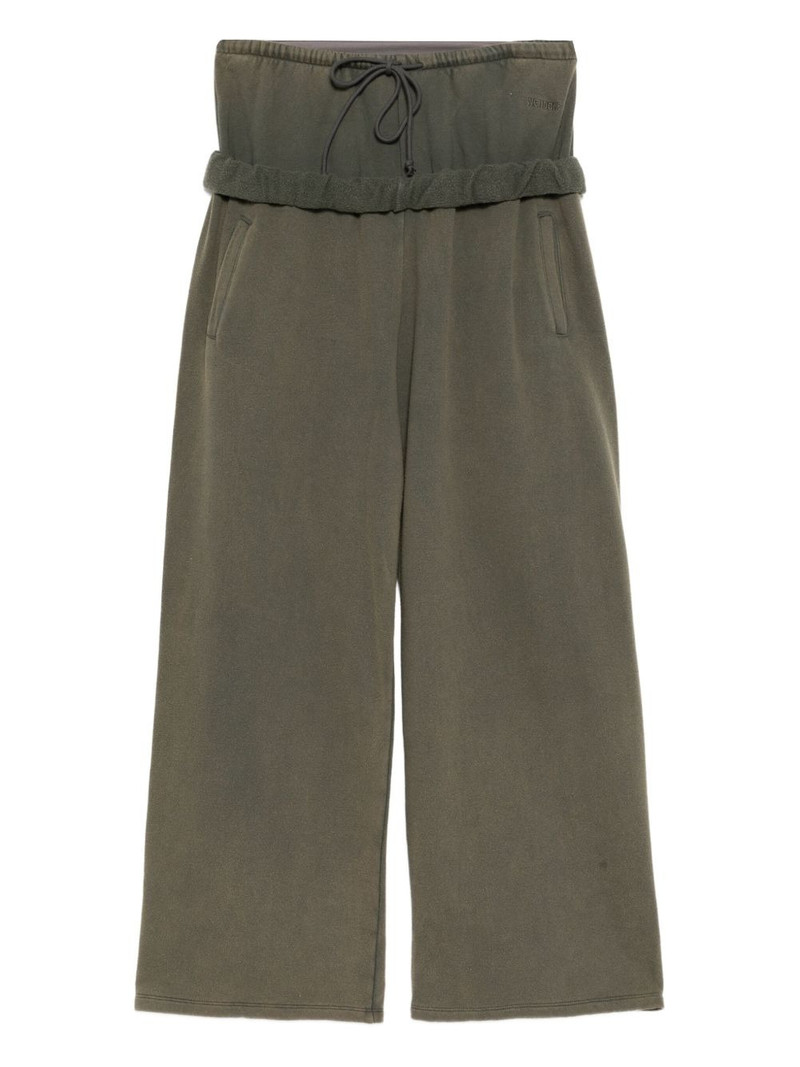 Layered roll-up track pants 1