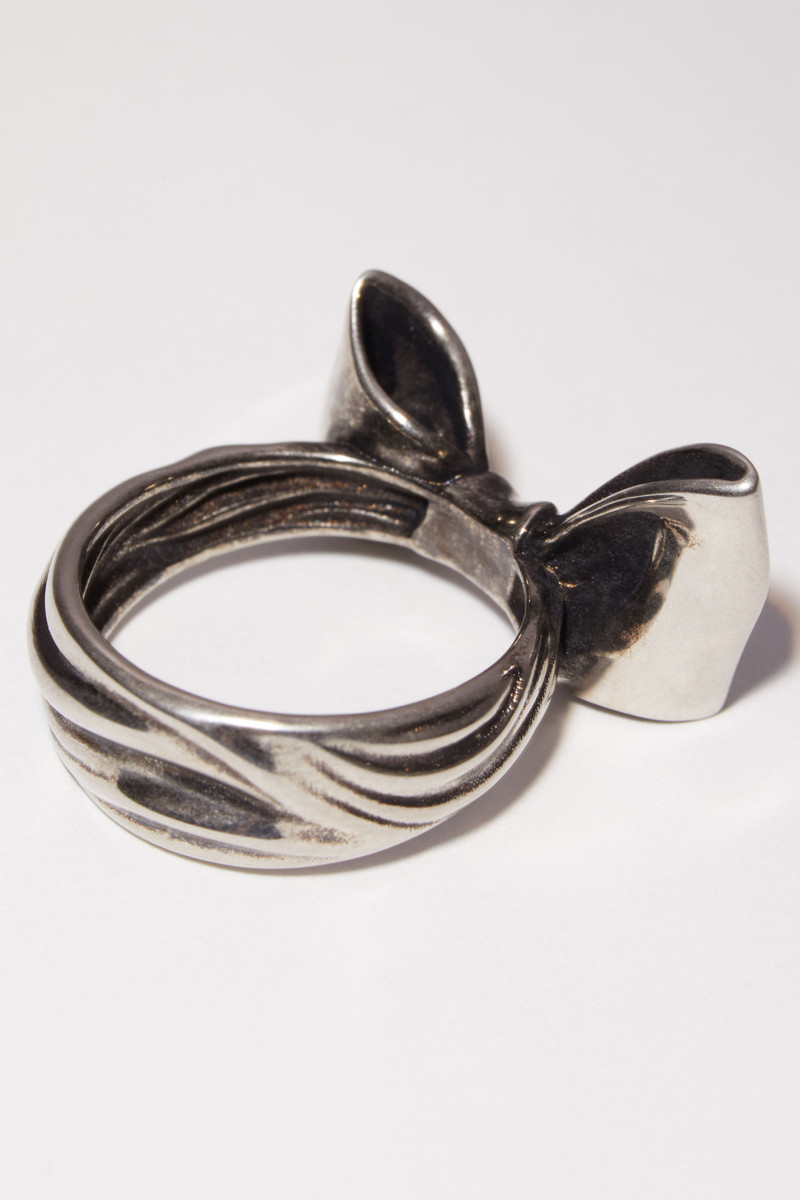 Bow ring - Antique Silver 4