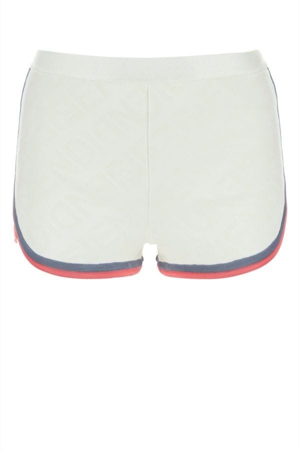 ショーツ FENDI IVORY VISCOSE BLEND SHORTS FENDI Fendi Woman Ivory Viscose Blend Shorts | luosophy