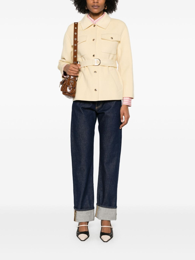 maje belted jacket outlook