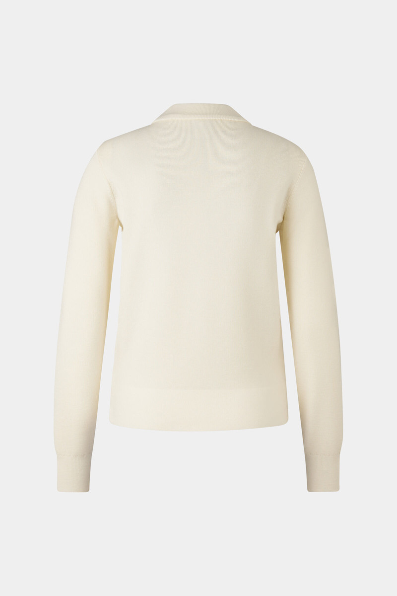 BOGNER Zilly hybrid knit jacket in Cream outlook