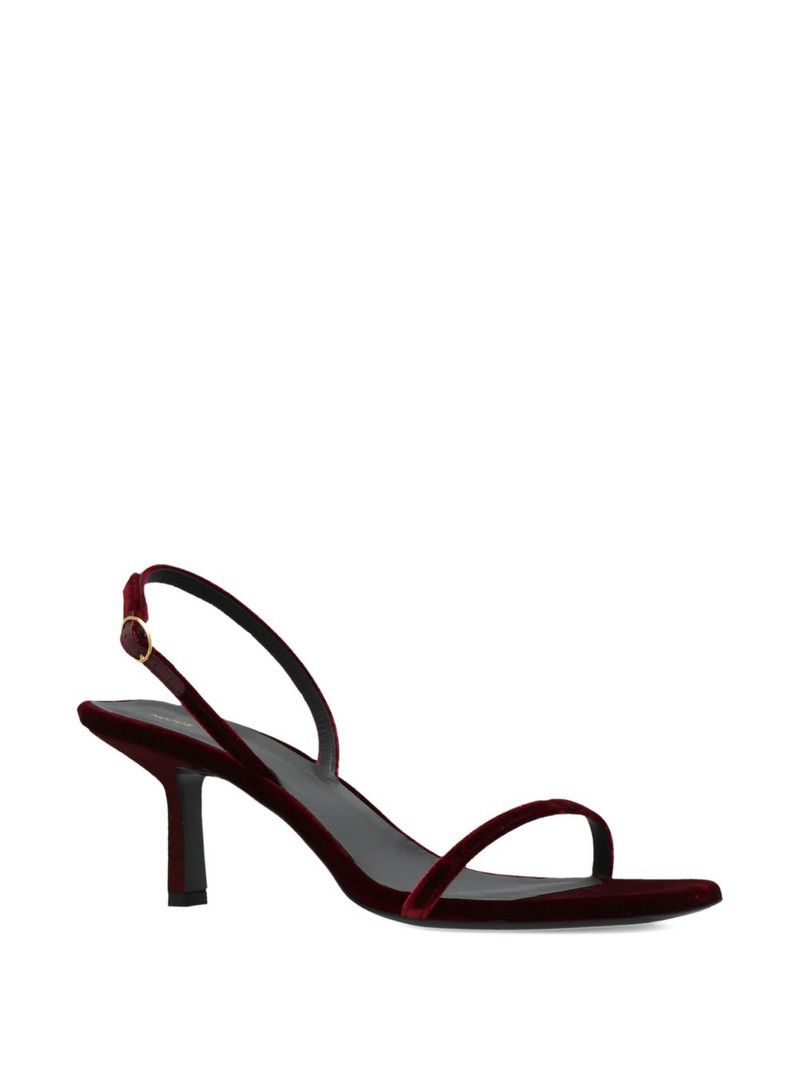 NEOUS 80mm velvet-textured heeled sandals outlook