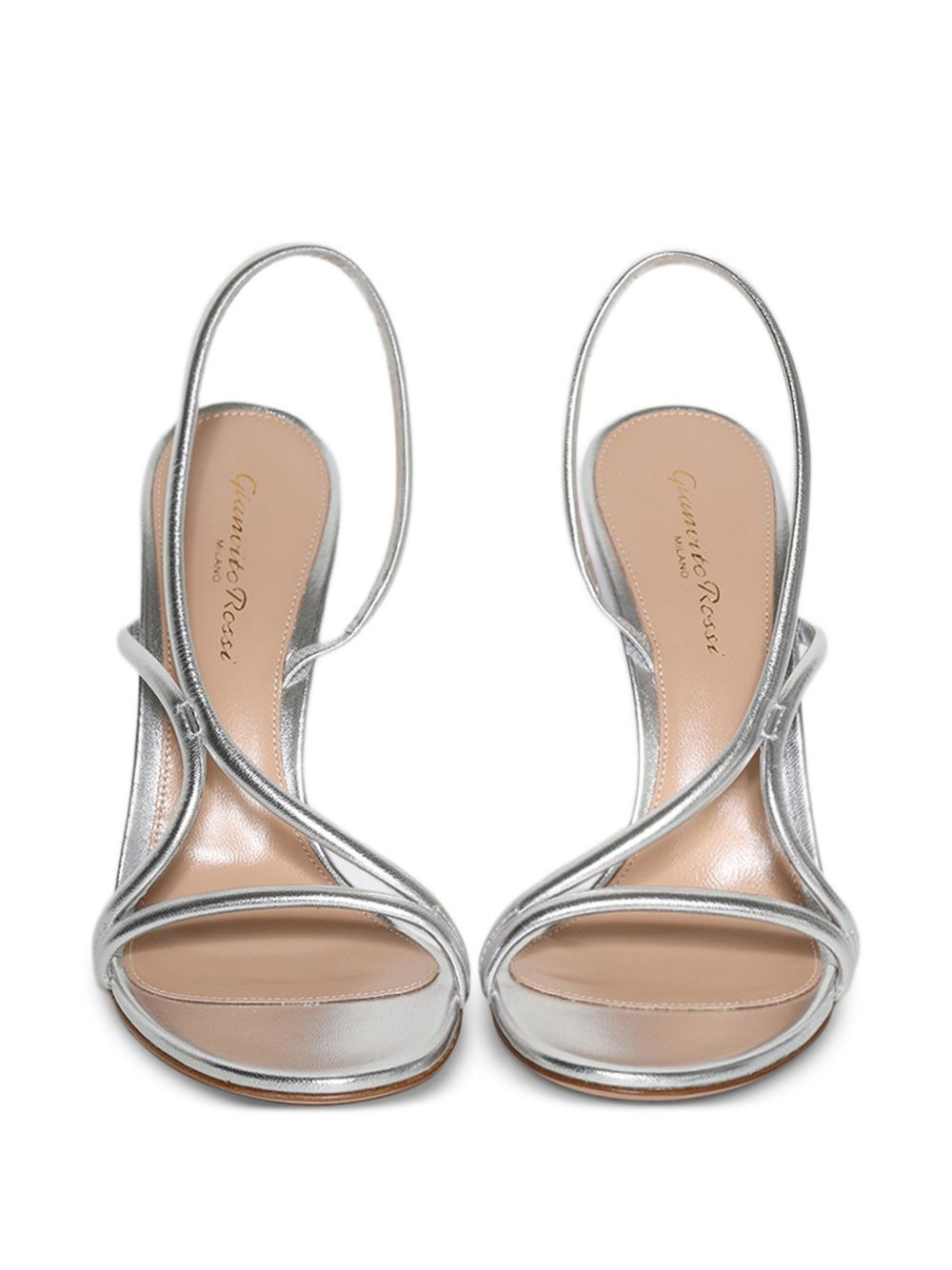 100mm slingback leather sandals - 3